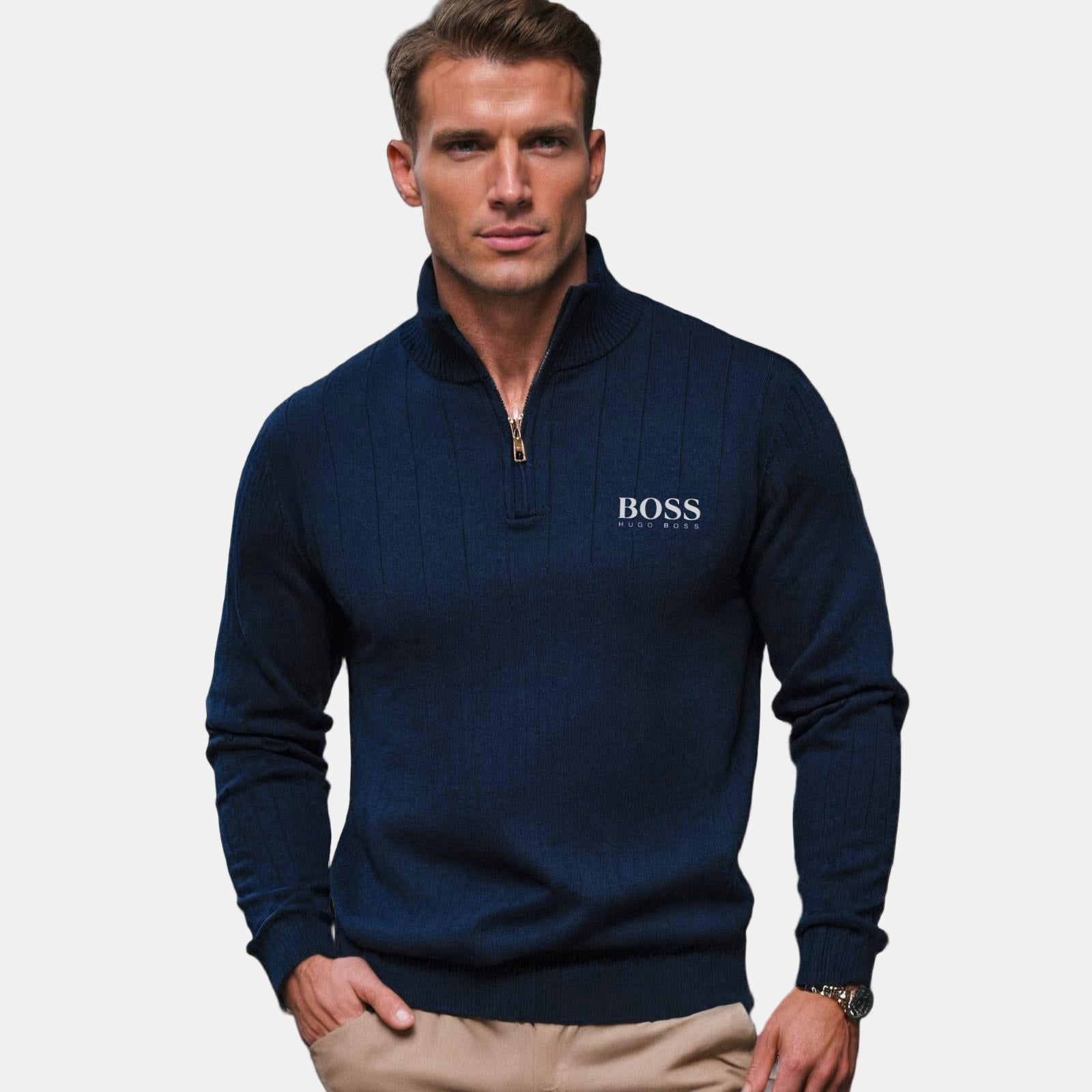 Zipped Neck Sweater BS™